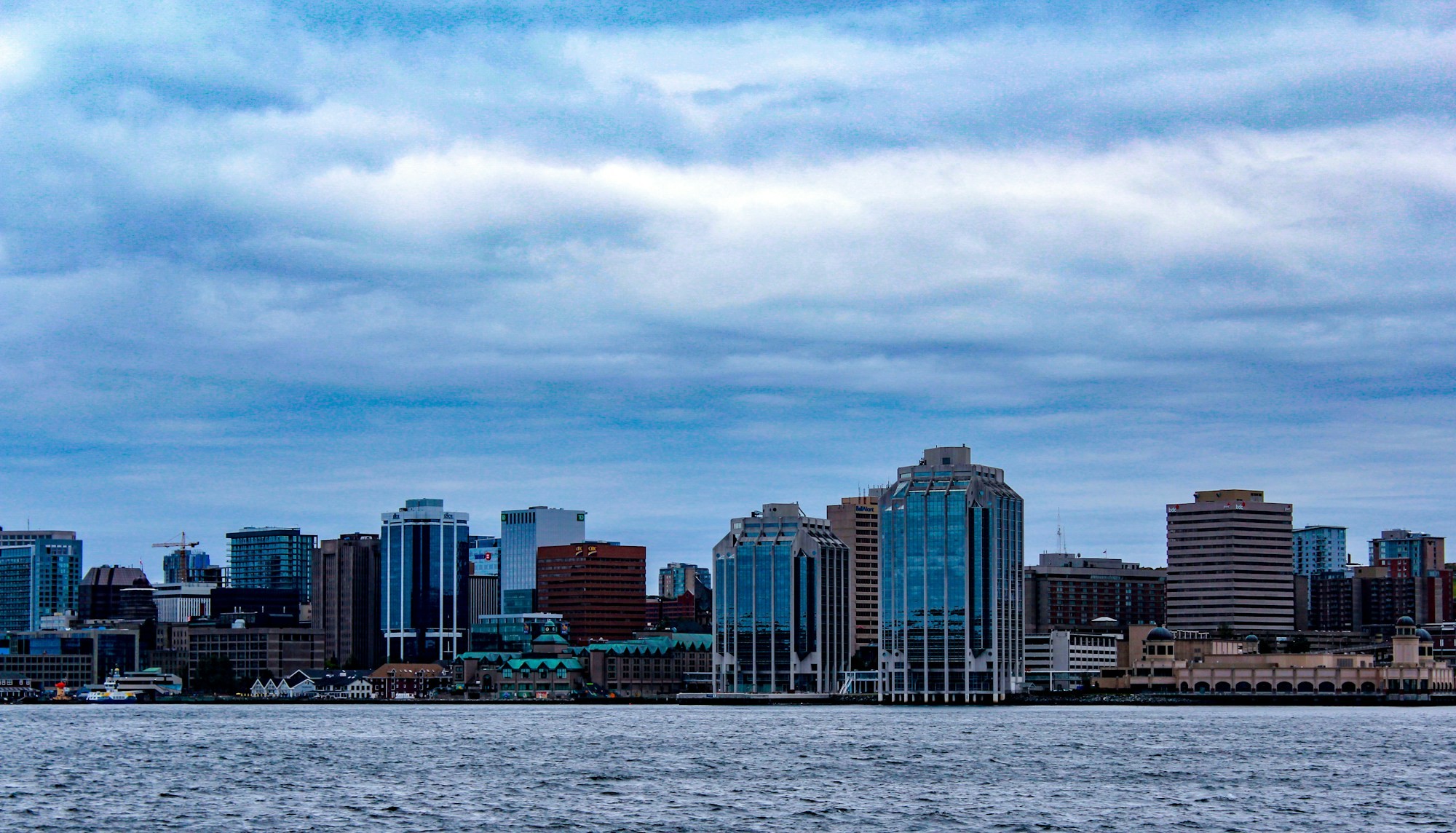 Halifax skyline and harbour in Nova Scotia
